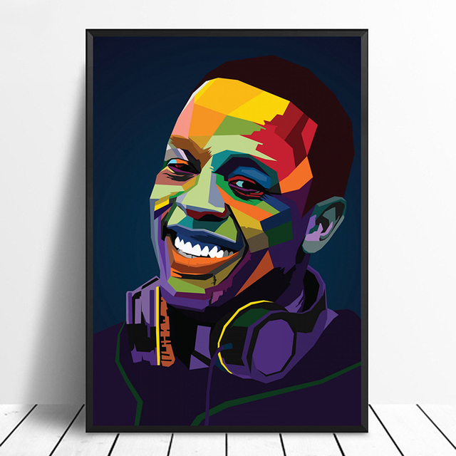 Obraz na płótnie MT176 Dr Dre Pop Art Hiphop raper muzyka gwiazda - nowoczesna dekoracja do domu - Wianko - 2