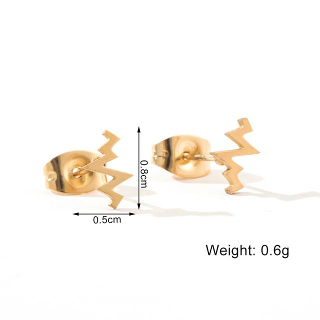 Kolczyki ze stali nierdzewnej - minimalistyczny design, modna biżuteria dla kobiet i dziewczyn - Wianko - 34