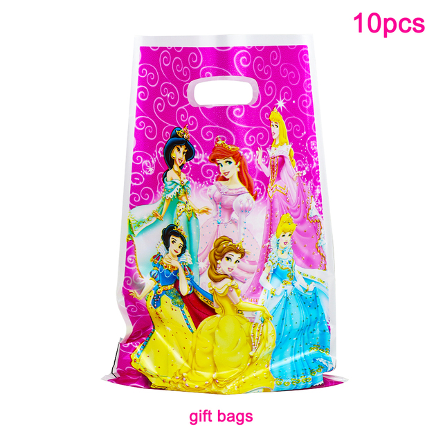 100/60 sztuk Disney Six Princess - papierowe kubki, talerze, słomki, serwetki - dekoracja na urodziny, Baby Shower i imprezy dziecięce - Wianko - 5
