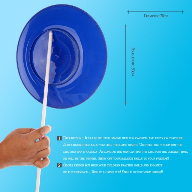 Plastikowe dyski do żonglowania - rekwizyty do kręcenia Spinning, idealne dla dzieci, do zabawy na scenie na zewnątrz lub w domowym ogrodzie - Wianko - 3