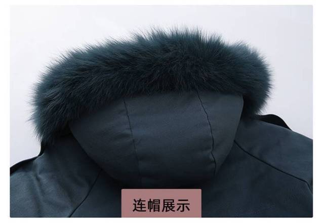 Ciepły płaszcz dziewczęcy zimowy z futrem i kapturem - rozmiar od 5 do 12 lat - Wianko - 14