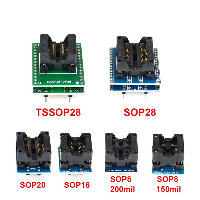 Adapter SOP28-DIP28 Upmely 6 sztuk 150/200mil - kompatybilny z chipem DIP8 - Wianko - 3