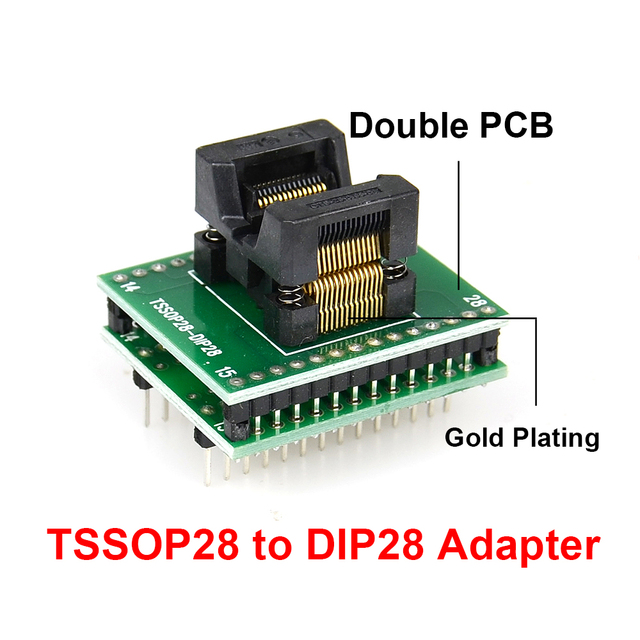 Adapter SOP28-DIP28 Upmely 6 sztuk 150/200mil - kompatybilny z chipem DIP8 - Wianko - 7