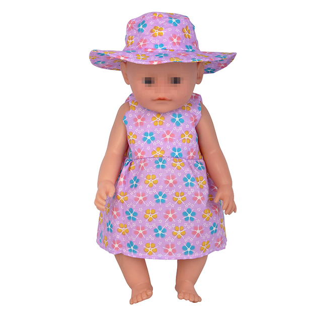 Lalka amerykańska 18 Cal z ubrankiem i zestawem kapeluszy - kwiat wiśni - dla 43cm Reborn Dolls i OG Dolls - Wianko - 28