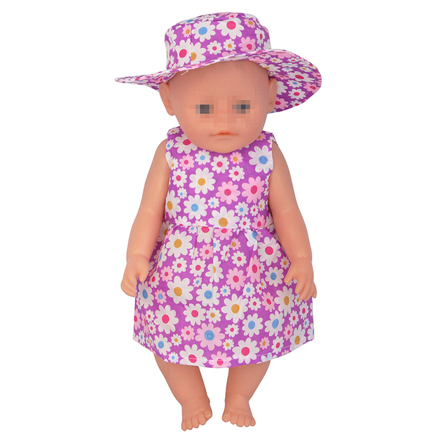 Lalka amerykańska 18 Cal z ubrankiem i zestawem kapeluszy - kwiat wiśni - dla 43cm Reborn Dolls i OG Dolls - Wianko - 19