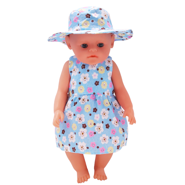 Lalka amerykańska 18 Cal z ubrankiem i zestawem kapeluszy - kwiat wiśni - dla 43cm Reborn Dolls i OG Dolls - Wianko - 12