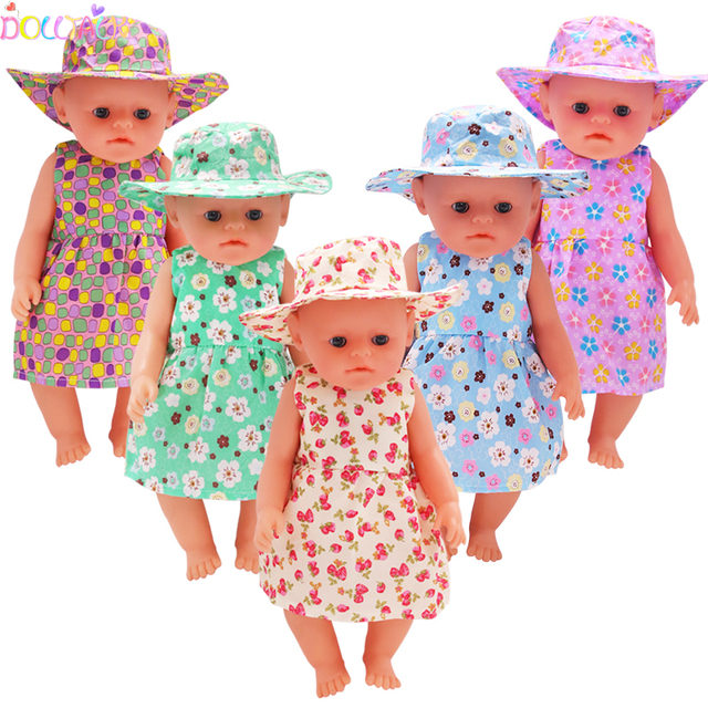 Lalka amerykańska 18 Cal z ubrankiem i zestawem kapeluszy - kwiat wiśni - dla 43cm Reborn Dolls i OG Dolls - Wianko - 7