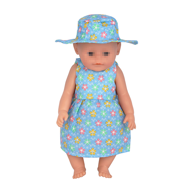 Lalka amerykańska 18 Cal z ubrankiem i zestawem kapeluszy - kwiat wiśni - dla 43cm Reborn Dolls i OG Dolls - Wianko - 47