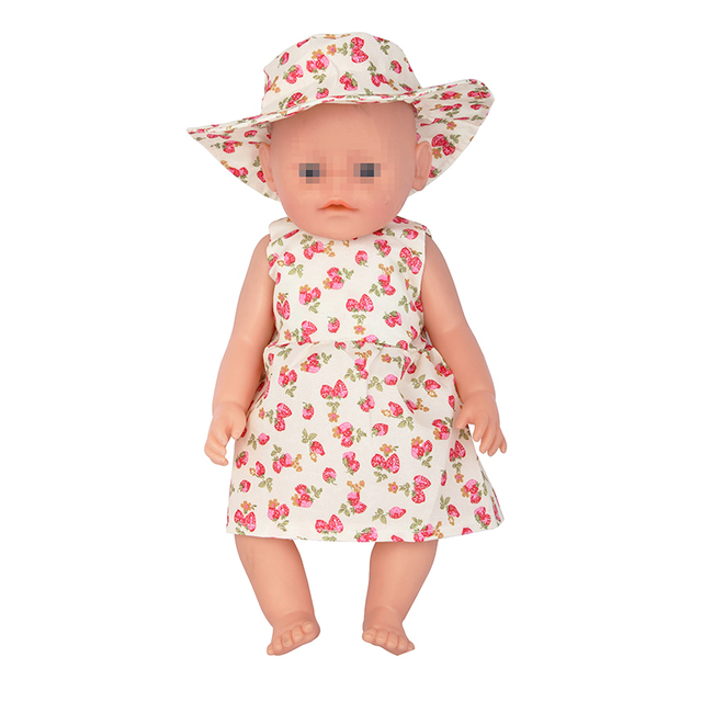 Lalka amerykańska 18 Cal z ubrankiem i zestawem kapeluszy - kwiat wiśni - dla 43cm Reborn Dolls i OG Dolls - Wianko - 21