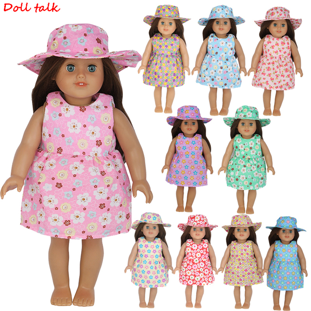 Lalka amerykańska 18 Cal z ubrankiem i zestawem kapeluszy - kwiat wiśni - dla 43cm Reborn Dolls i OG Dolls - Wianko - 14