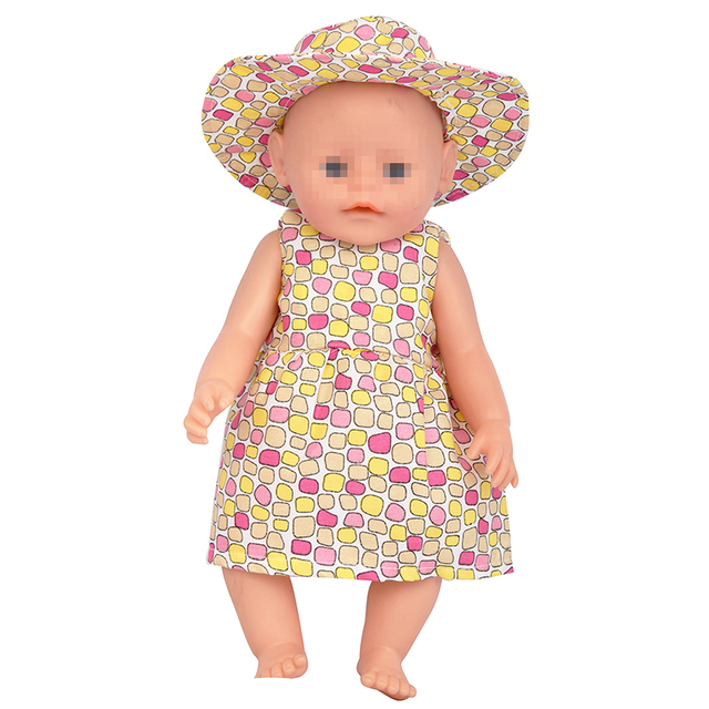 Lalka amerykańska 18 Cal z ubrankiem i zestawem kapeluszy - kwiat wiśni - dla 43cm Reborn Dolls i OG Dolls - Wianko - 44