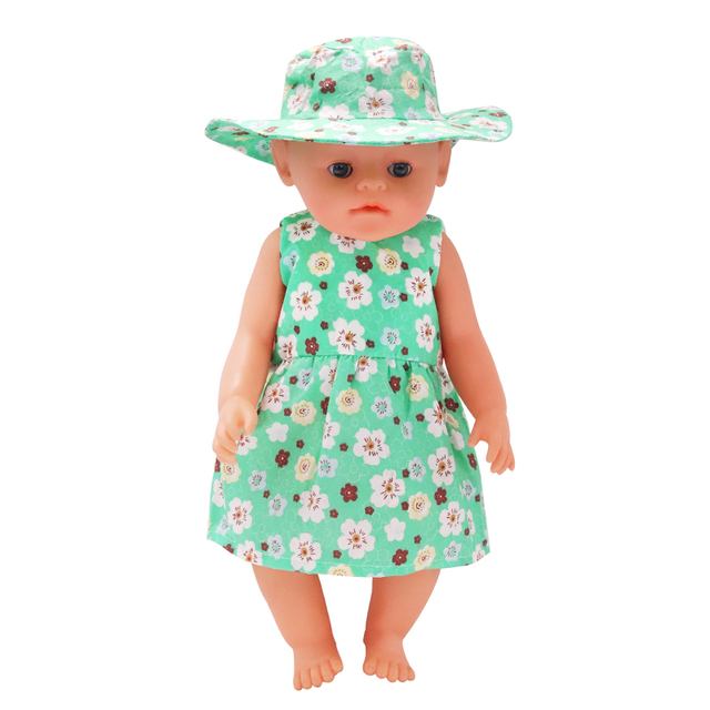 Lalka amerykańska 18 Cal z ubrankiem i zestawem kapeluszy - kwiat wiśni - dla 43cm Reborn Dolls i OG Dolls - Wianko - 11