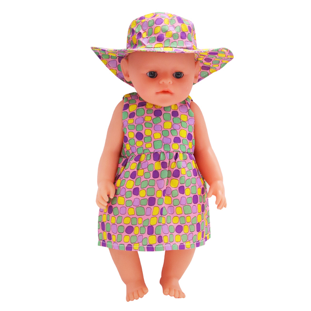 Lalka amerykańska 18 Cal z ubrankiem i zestawem kapeluszy - kwiat wiśni - dla 43cm Reborn Dolls i OG Dolls - Wianko - 9
