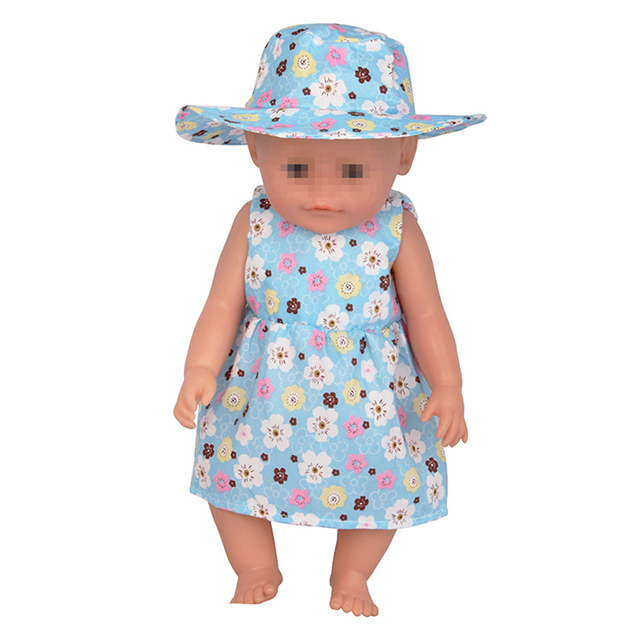 Lalka amerykańska 18 Cal z ubrankiem i zestawem kapeluszy - kwiat wiśni - dla 43cm Reborn Dolls i OG Dolls - Wianko - 39