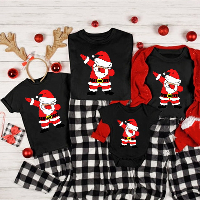 Pasujące ubrania na Boże Narodzenie dla całej rodziny - T-shirty: mama, tata, dzieci - Wianko - 11