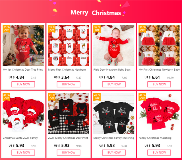 Pasujące ubrania na Boże Narodzenie dla całej rodziny - T-shirty: mama, tata, dzieci - Wianko - 1