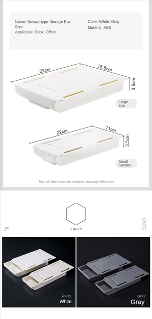 Taca samoprzylepna na ołówek - biurkowa szuflada schowek, stojak na długopisy - organizator biurowy - Wianko - 8