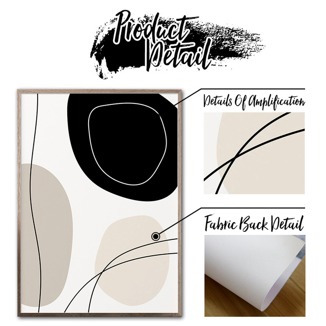 Abstrakcyjny wzór geometrycznego rysunku - Obraz ścienny na płótnie do salonu (Nordic, plakaty, druki fotografii) - Wianko - 7