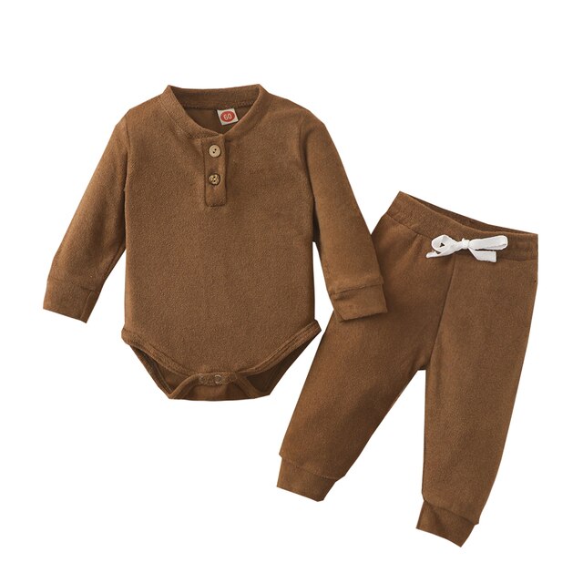 Zestaw ubrań dla niemowląt Ma & Baby 0-24M (chłopiec/dziewczynka) – miękkie spodnie z długim rękawem i szalonym Romper – jesienne i wiosenne stroje (D11) – NOWE! - Wianko - 10