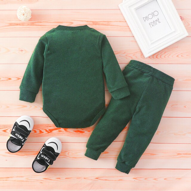 Zestaw ubrań dla niemowląt Ma & Baby 0-24M (chłopiec/dziewczynka) – miękkie spodnie z długim rękawem i szalonym Romper – jesienne i wiosenne stroje (D11) – NOWE! - Wianko - 15