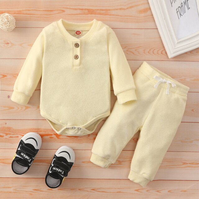 Zestaw ubrań dla niemowląt Ma & Baby 0-24M (chłopiec/dziewczynka) – miękkie spodnie z długim rękawem i szalonym Romper – jesienne i wiosenne stroje (D11) – NOWE! - Wianko - 3