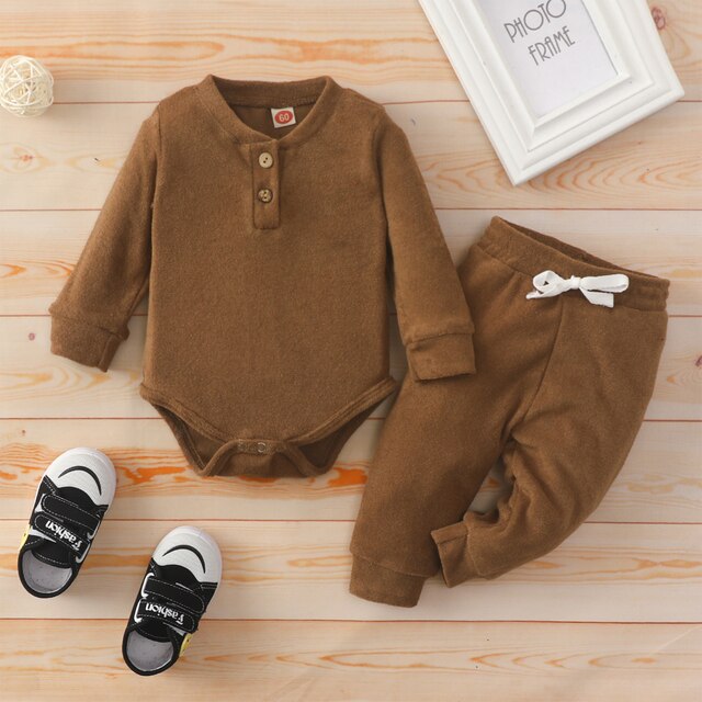 Zestaw ubrań dla niemowląt Ma & Baby 0-24M (chłopiec/dziewczynka) – miękkie spodnie z długim rękawem i szalonym Romper – jesienne i wiosenne stroje (D11) – NOWE! - Wianko - 11
