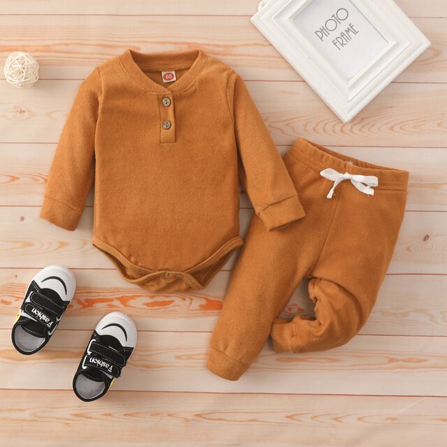 Zestaw ubrań dla niemowląt Ma & Baby 0-24M (chłopiec/dziewczynka) – miękkie spodnie z długim rękawem i szalonym Romper – jesienne i wiosenne stroje (D11) – NOWE! - Wianko - 8