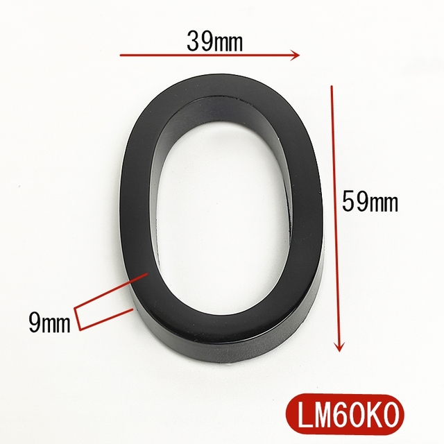 Plastikowy domek numer 1-10, 58mm, 11 sztuk, tablica adresowa - Wianko - 1