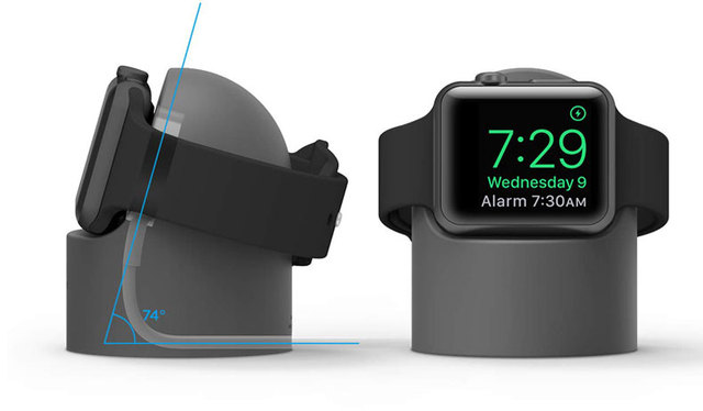 Stojak silikonowy do Apple Watch 42/38/44/40mm - uchwyt ładowarki iwatch, akcesoria do ładowania - Wianko - 5