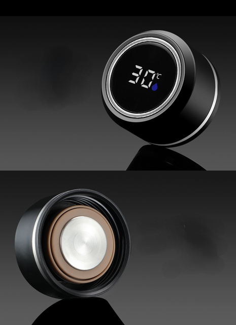 Kubek termiczny 500ml z wyświetlaczem LED - Smart Temperature Vacuum - butelka wody ze stali nierdzewnej do herbaty, kawy - kubek termiczny na podróże i do biura - Wianko - 21