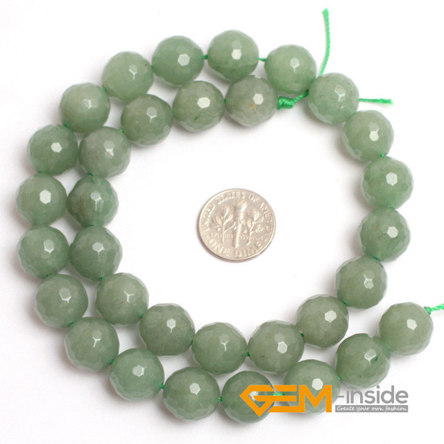 Luźne koraliki zielonego awenturynu do tworzenia biżuterii - kamień naturalny, DIY - 15 huretowań - Wianko - 38