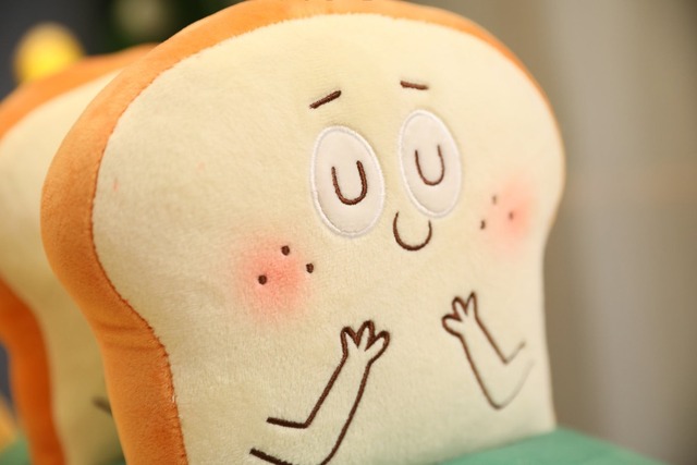 Pluszowa zabawka kromka chleba – śliczna imitacja jedzenia, idealna dekoracja łóżka dla dzieci - Wianko - 5