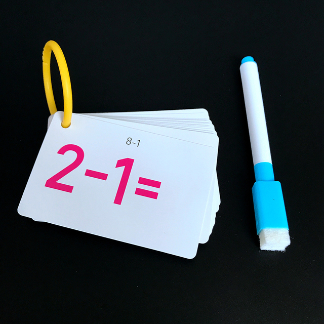 Zabawki Montessori: Podział arytmetyczny dla dzieci - karty Flash do nauki matematycznej z dodawaniem, odejmowaniem i mnożeniem - Wianko - 5