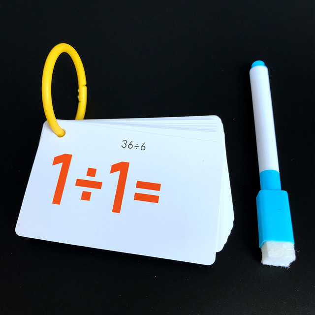 Zabawki Montessori: Podział arytmetyczny dla dzieci - karty Flash do nauki matematycznej z dodawaniem, odejmowaniem i mnożeniem - Wianko - 7