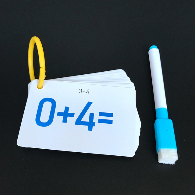 Zabawki Montessori: Podział arytmetyczny dla dzieci - karty Flash do nauki matematycznej z dodawaniem, odejmowaniem i mnożeniem - Wianko - 4