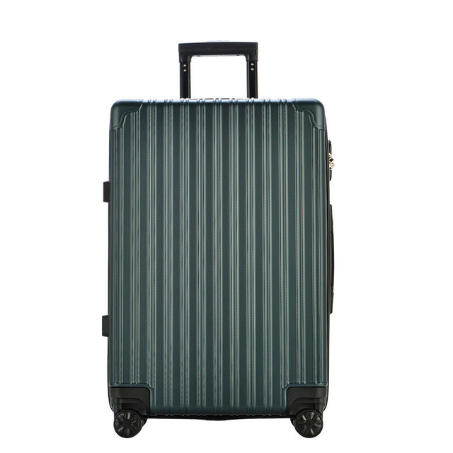 Duży pasiasty podróżny bagaż podręczny, ciemnozielony LY848-462000 - Wianko - 2