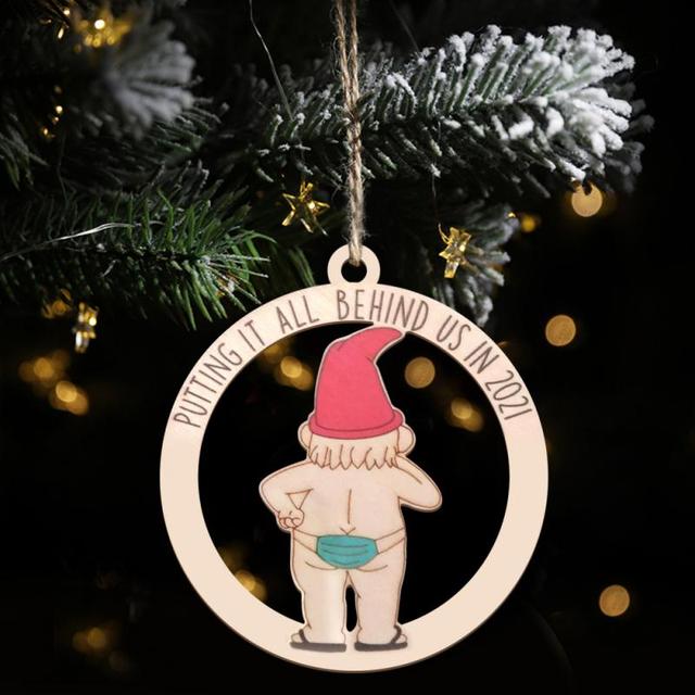 Dekoracyjny drewniany naszyjnik świąteczny z personalizacją - idealna ozdoba na choinkę dla dzieci - Wianko - 3