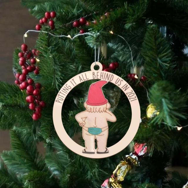 Dekoracyjny drewniany naszyjnik świąteczny z personalizacją - idealna ozdoba na choinkę dla dzieci - Wianko - 7