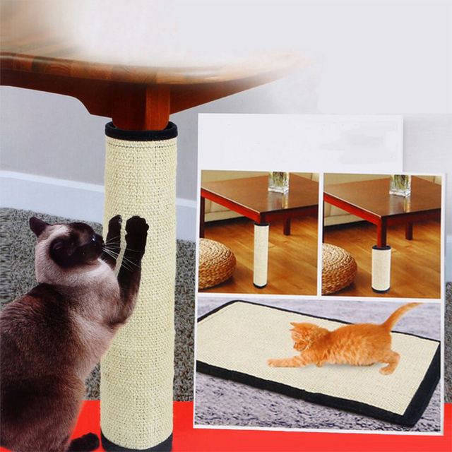 Drapak dla kota - naturalny sizal, ochrona mebli, ochraniacz na krzesło i mata - Wianko - 8