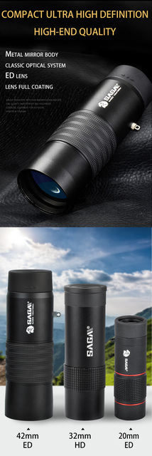 Potężny okular Spyglass z teleskopem ED do turystyki, polowania i pieszych wycieczek - Wianko - 1