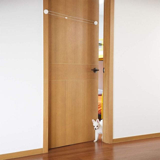 Otwieracz do drzwi dla zwierząt ze sterowaniem treningowym – łatwe otwieranie drzwi bez wiercenia dla psów i kotów (85DA) - Wianko - 5