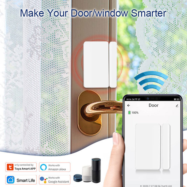 Czujnik Wifi do okien i drzwi Tuya - inteligentny system kontroli temperatury z funkcją alarmową, kompatybilny z Alexa i Google Home - Wianko - 14