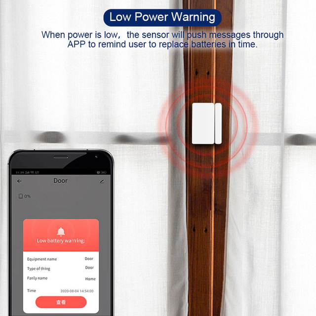 Czujnik Wifi do okien i drzwi Tuya - inteligentny system kontroli temperatury z funkcją alarmową, kompatybilny z Alexa i Google Home - Wianko - 13