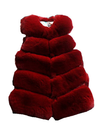 Nowa modna kamizelka jesień/zima dla dzieci dziewczyn z bawełny i ciepłym futrem, 6 kolorów, 2-8 lat - Wianko - 10