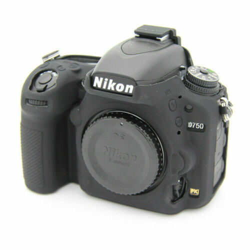 Miękka silikonowa gumowa torba do przechowywania aparatu cyfrowego Nikon D750, odporna na zarysowania, z pokrywą skrzynką w stylu skóry - Wianko - 6