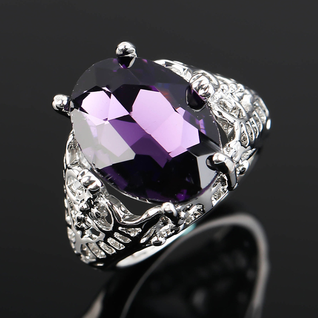 Modny pierścień kryształowy ze stali nierdzewnej - damski prezent, biżuteria ślubna - Wianko - 34