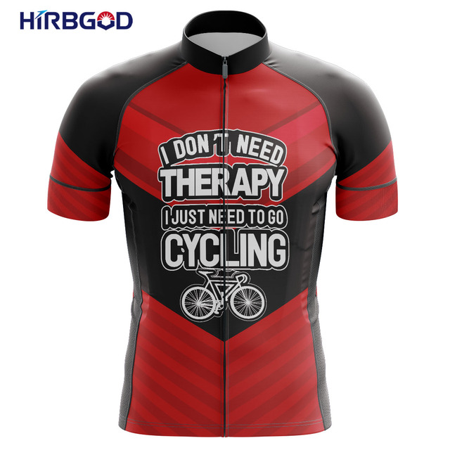 Nowa letnia koszulka rowerowa HIRBGOD Jersey Road Team czerwono-czarna z krótkim rękawem - Wianko - 15