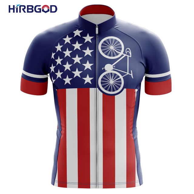 Nowa letnia koszulka rowerowa HIRBGOD Jersey Road Team czerwono-czarna z krótkim rękawem - Wianko - 9