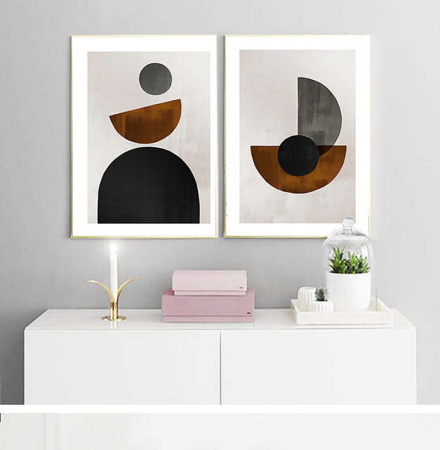 Nowoczesny obraz na płótnie Nordic z minimalistyczną czarno-białą postacią do dekoracji sypialni i domu - Wianko - 5