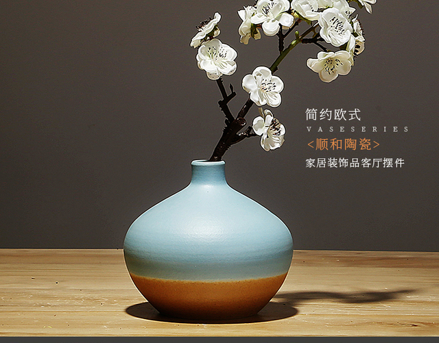 Eleganckie minimalistyczne chińskie wazony ceramiczne Vintage do dekoracji domu DI50HP - Wianko - 16